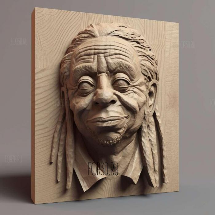 Lil Wayne 3 stl model for CNC